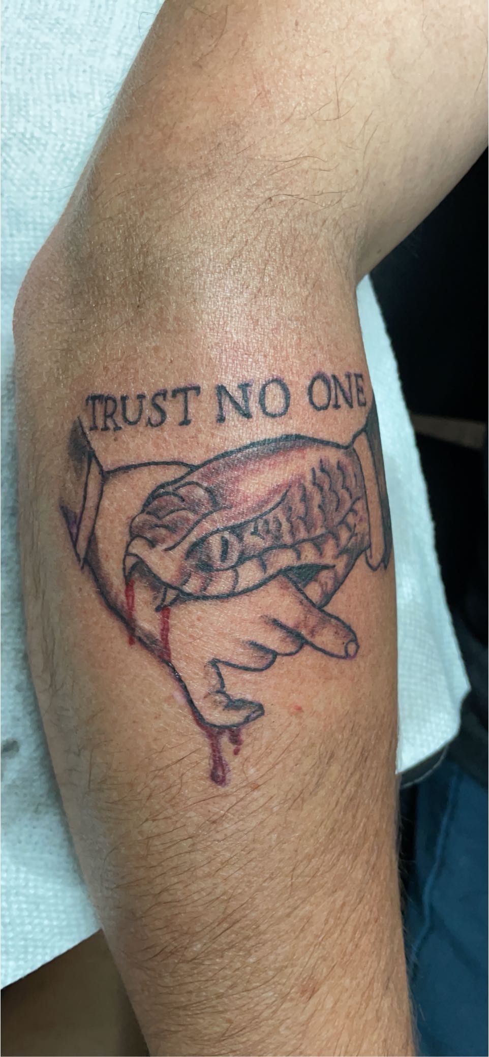 Trust No One Tattoo