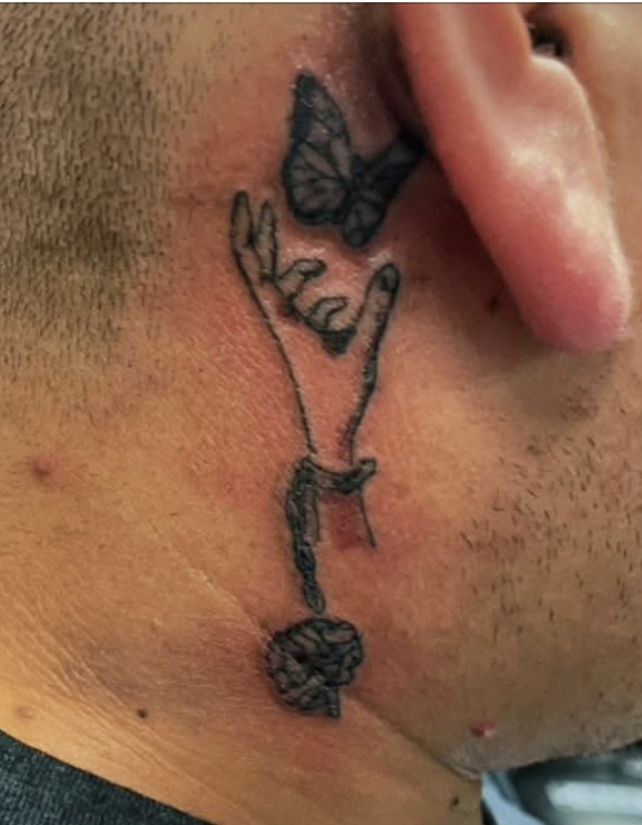 Hand Butterfly Tattoo