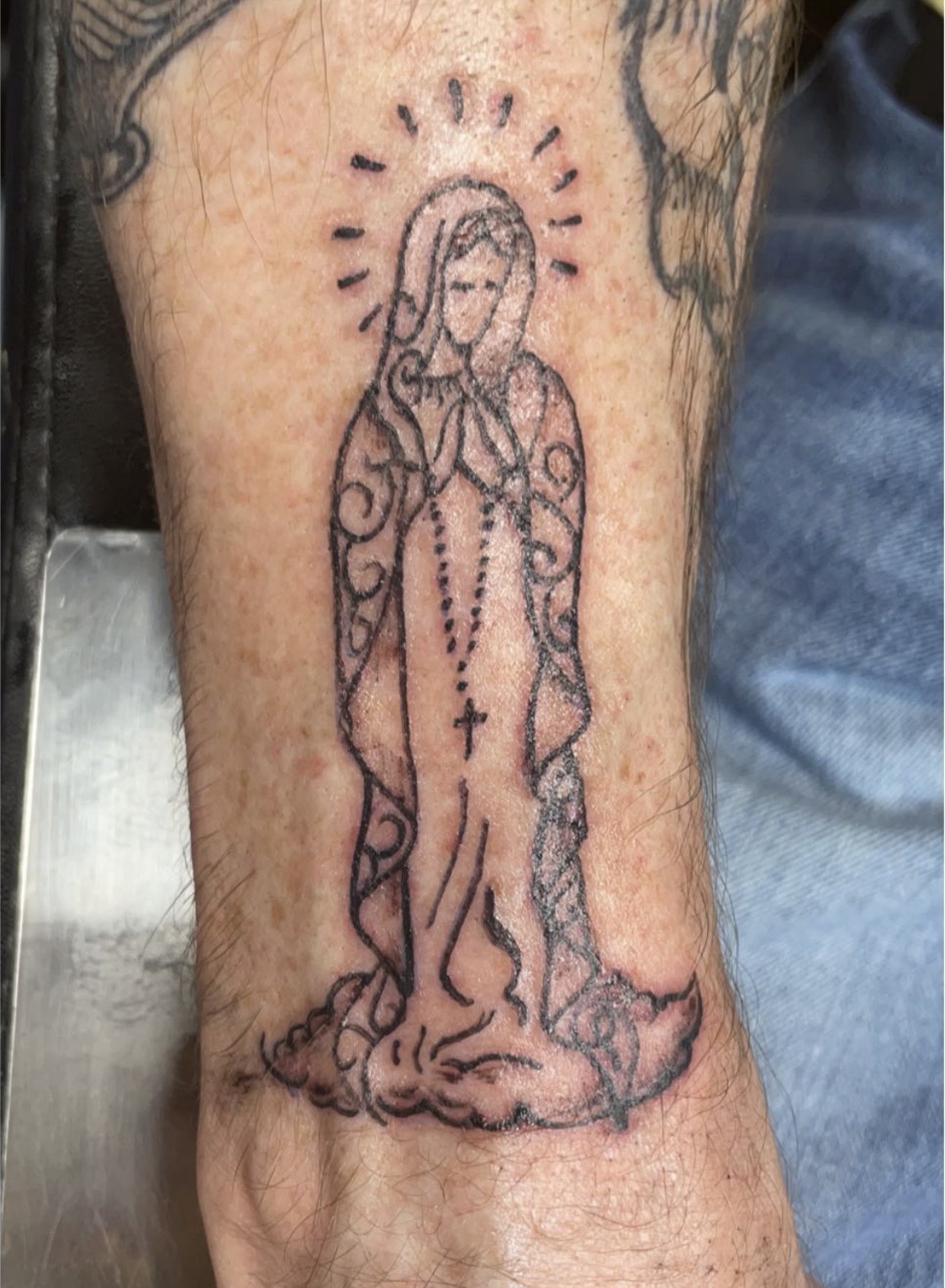 Virgin Mary Tattoo